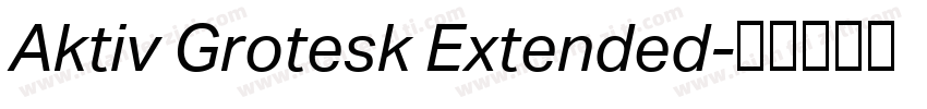 Aktiv Grotesk Extended字体转换